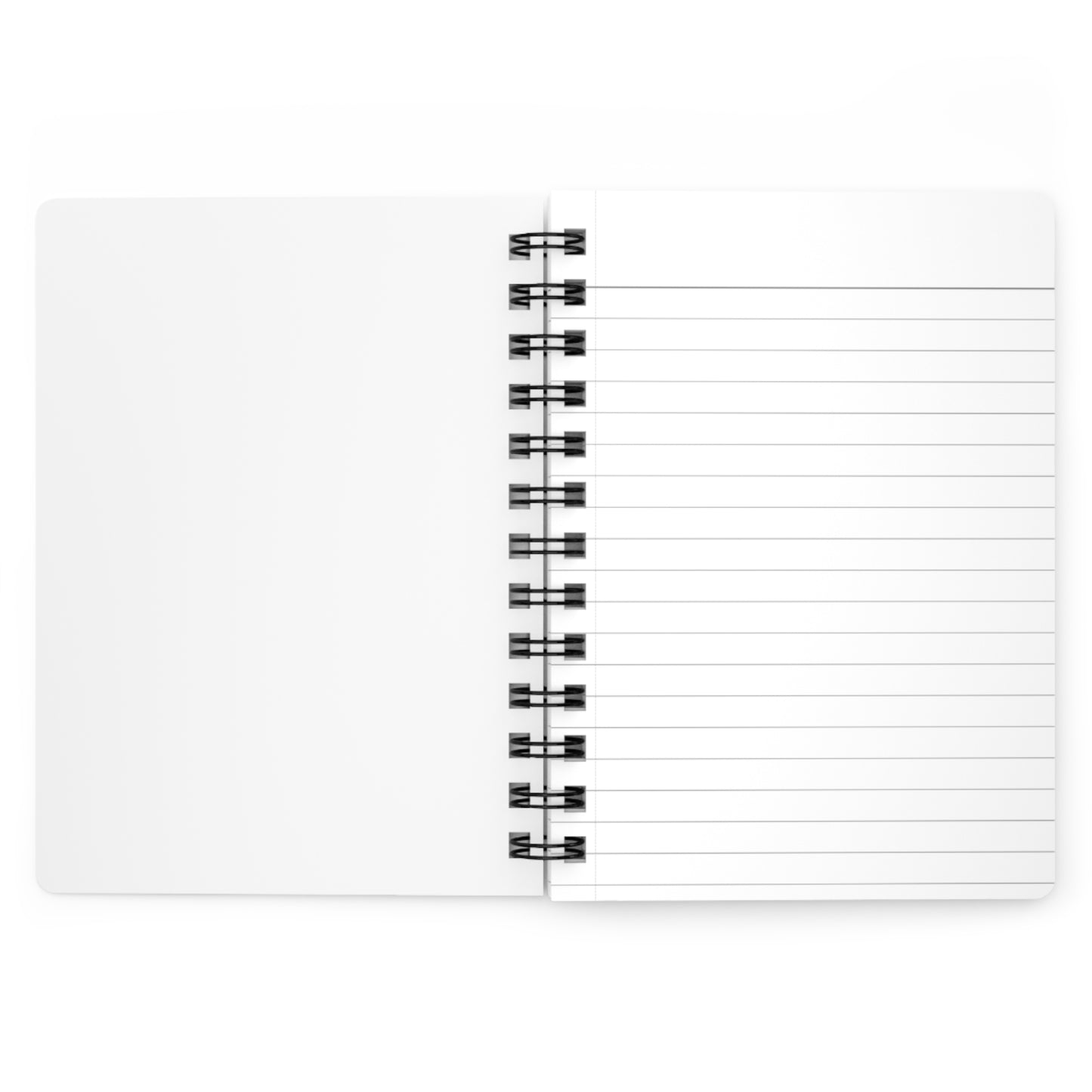 Interior view of Ma'at Spiral Journal showing lined pages and sturdy spiral binding. Perfect for journaling, planning, or creative writing.