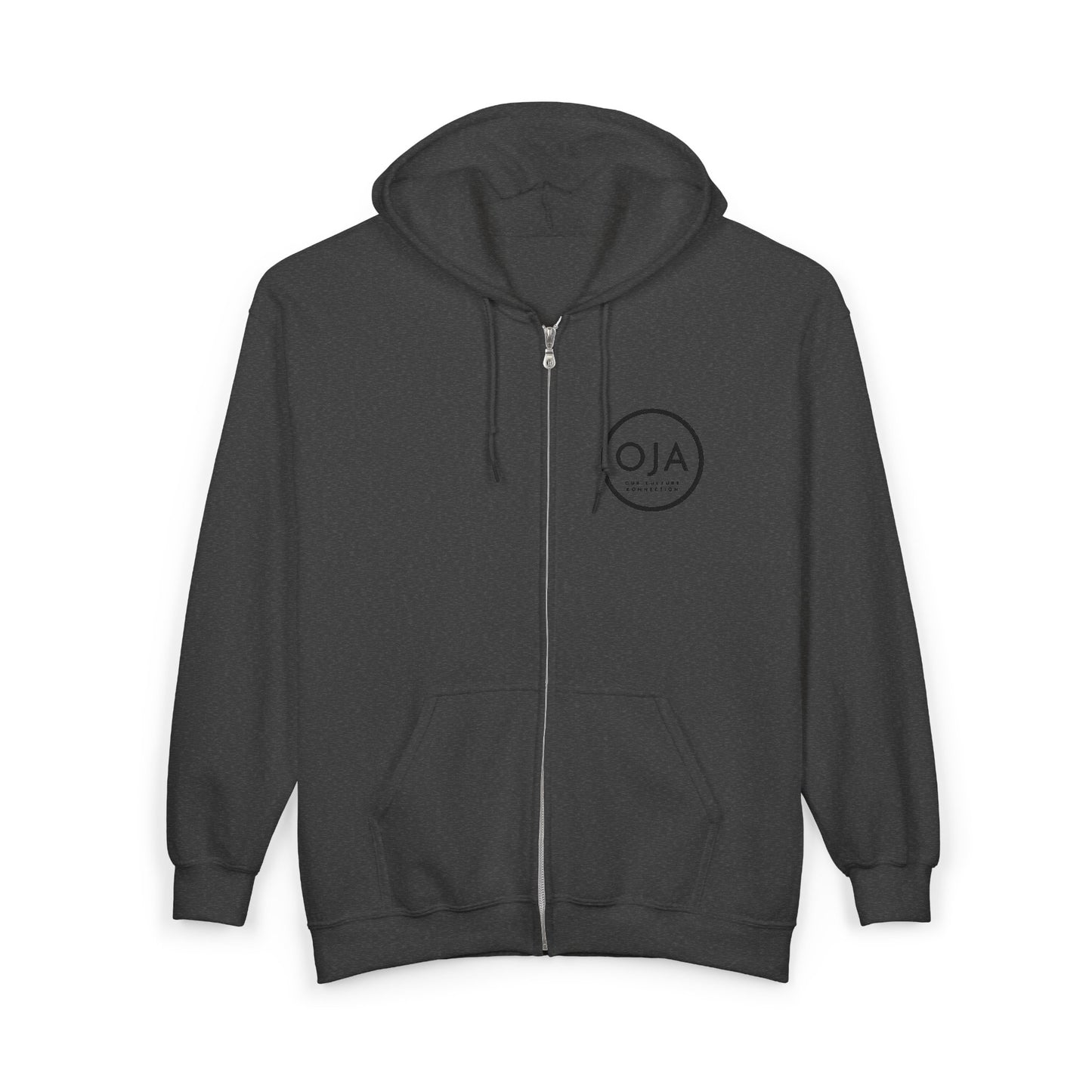 Oja Circle Logo Zip Hoodie