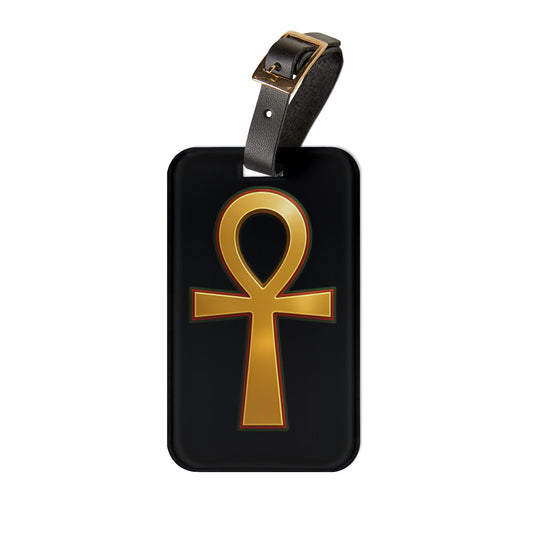 Gold Ankh Luggage Tag