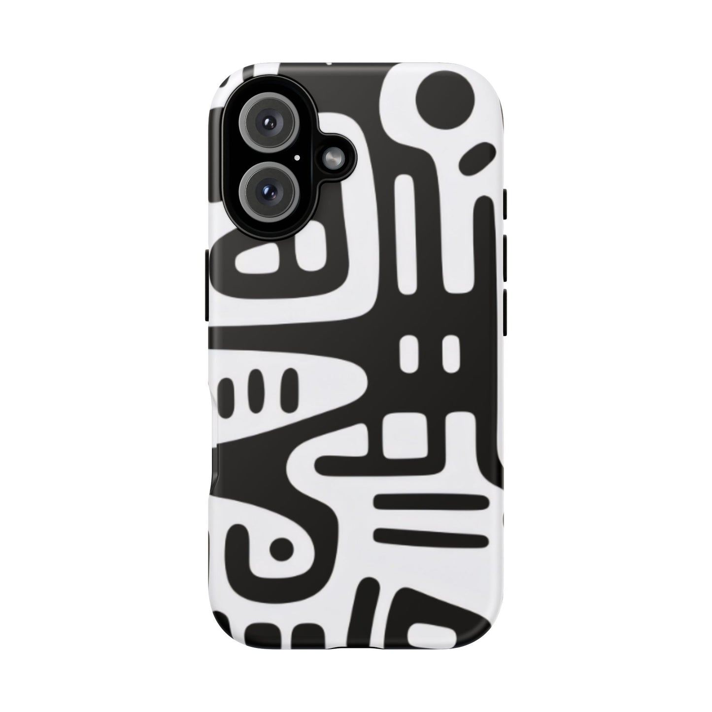 Abstract Black & White Phone Case