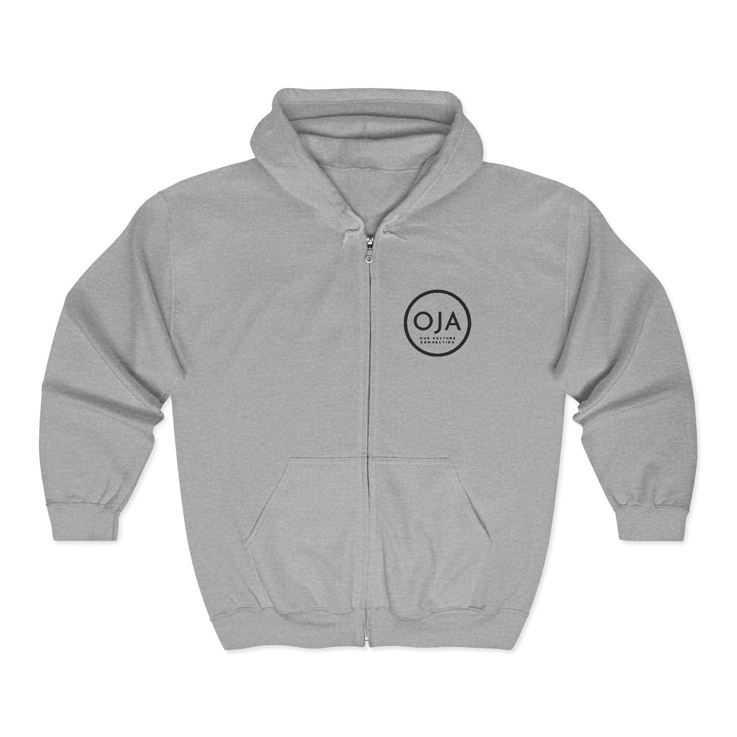 Oja Circle Logo Zip Hoodie
