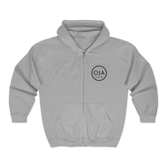 Oja Circle Logo Zip Hoodie