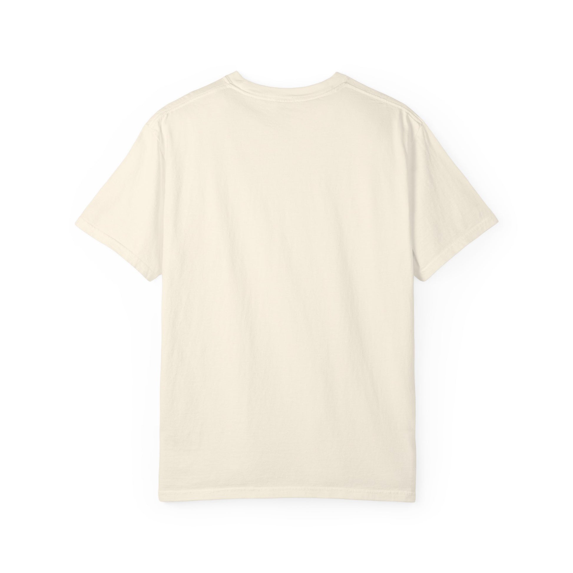 Back view of cream Ra Element T-Shirt. Plain rear on soft cotton fabric, perfect for casual vintage-inspired outfits.
