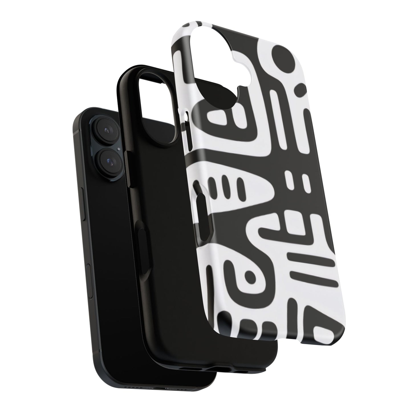 Abstract Black & White Phone Case