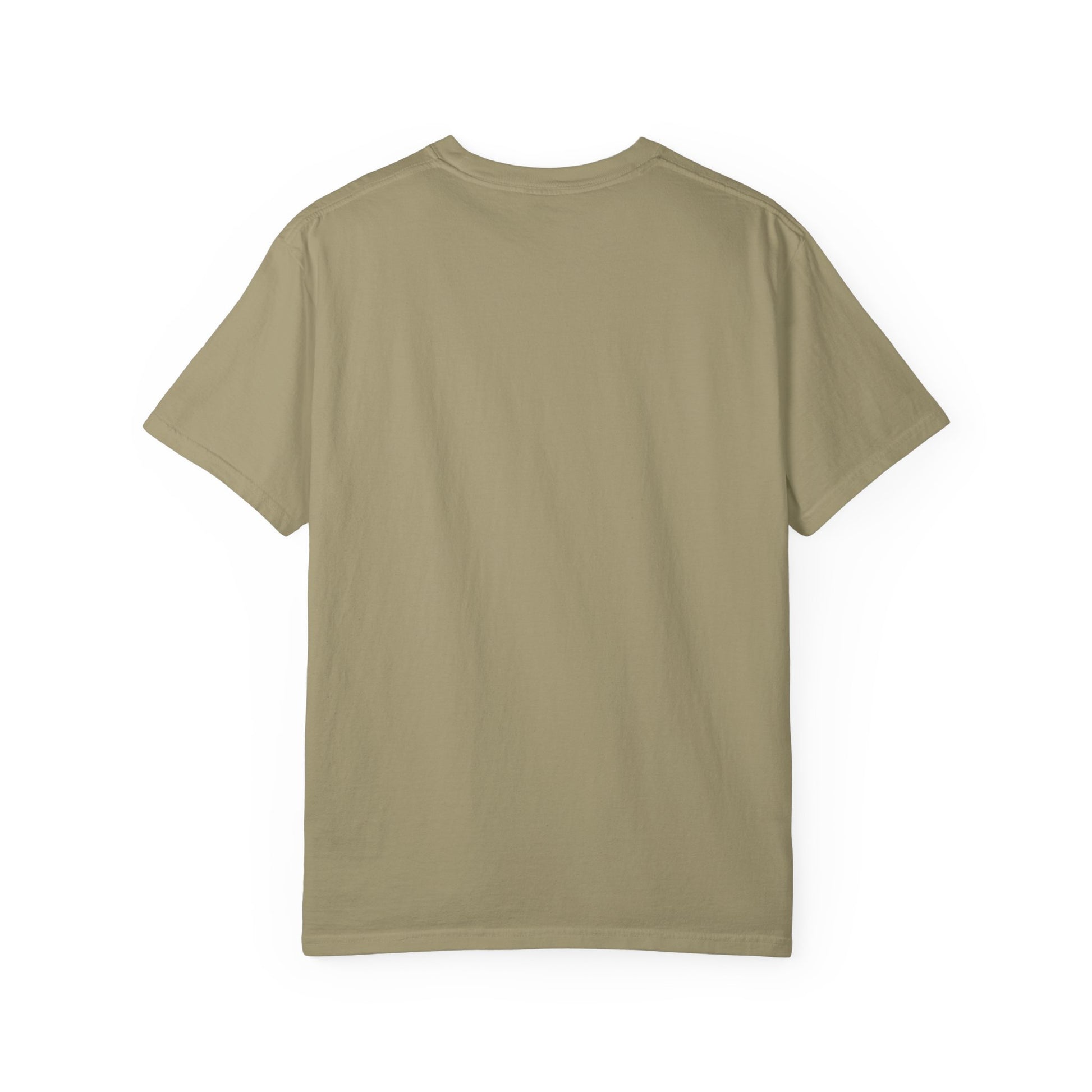 Back view of khaki Ra Element T-Shirt. Simple rear design on 100% cotton fabric, ideal for casual and party wear.