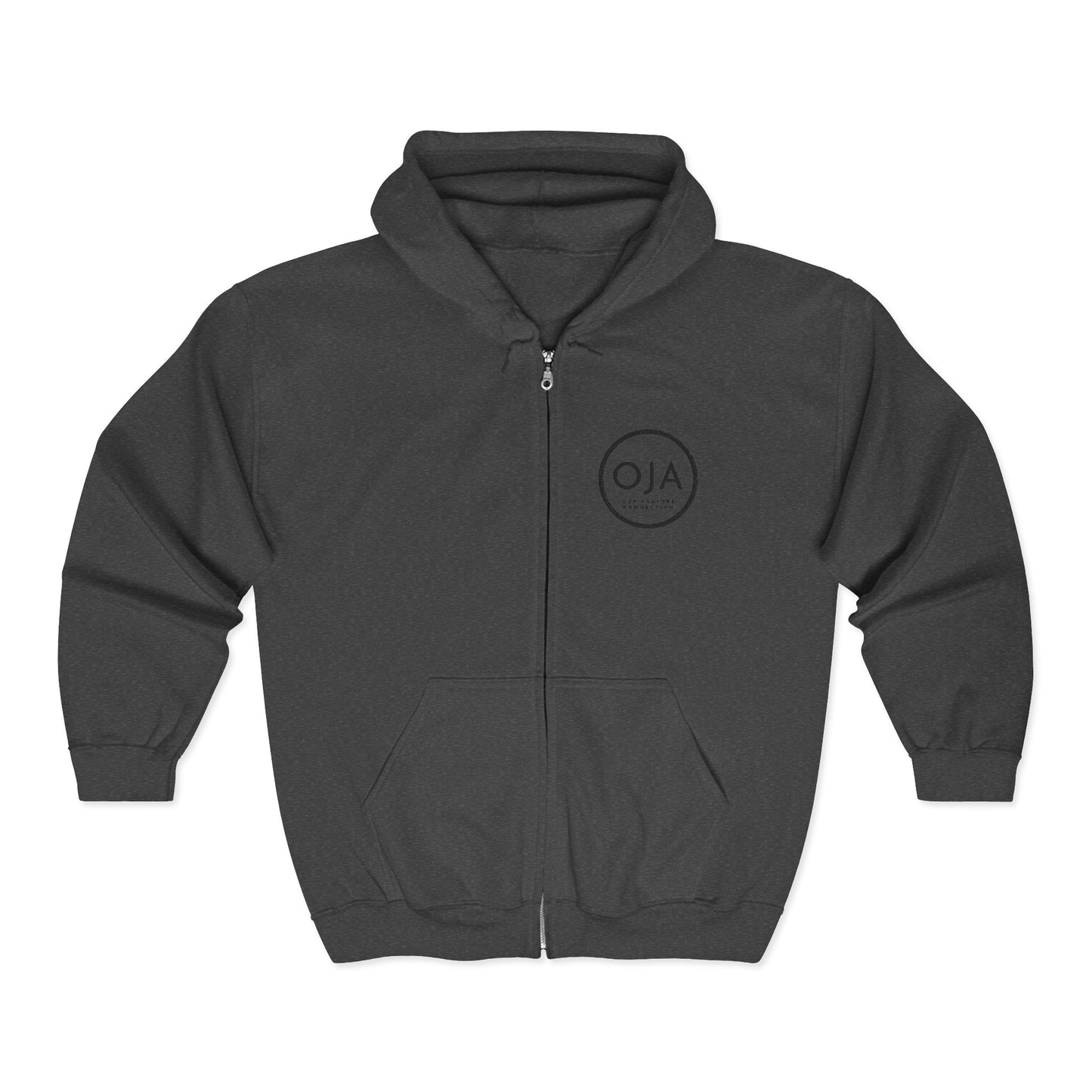 Oja Circle Logo Zip Hoodie
