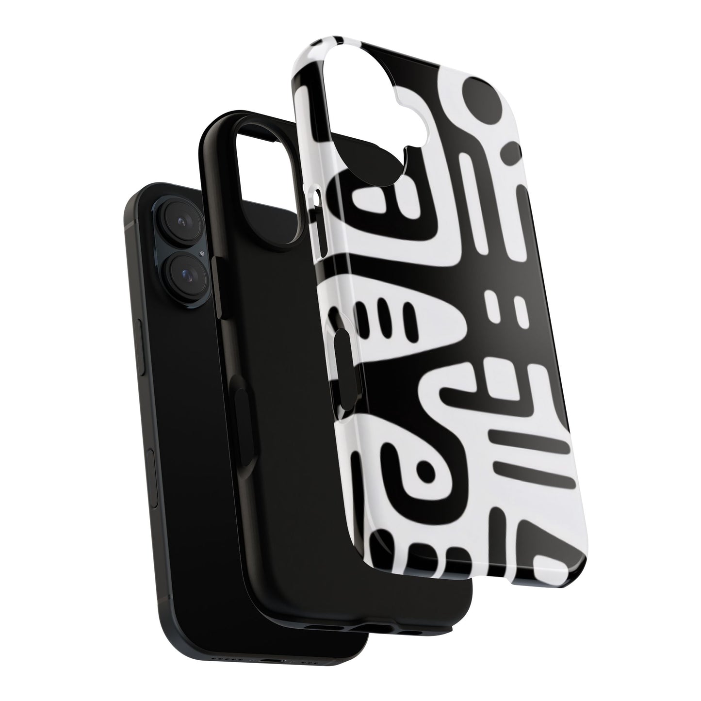 Abstract Black & White Phone Case