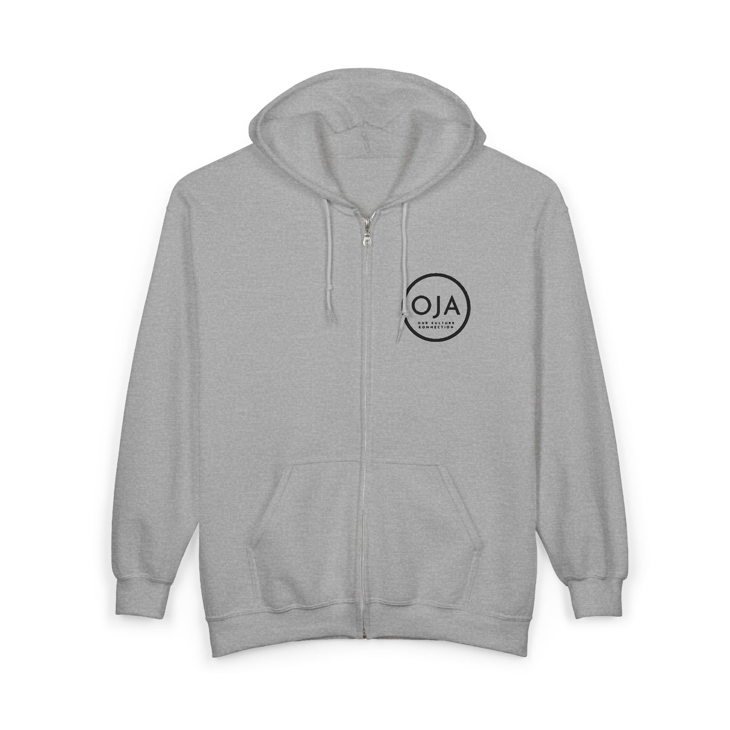 Oja Circle Logo Zip Hoodie
