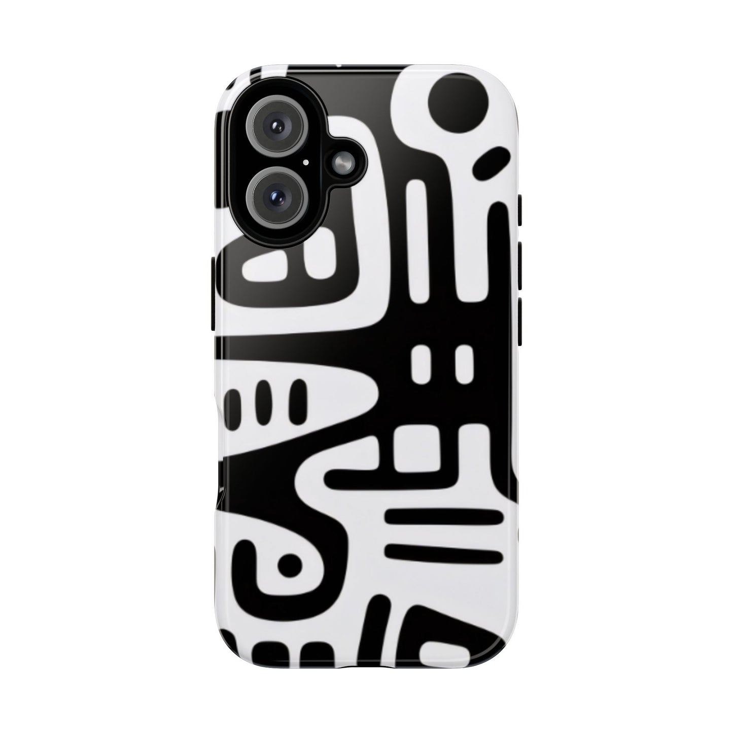 Abstract Black & White Phone Case