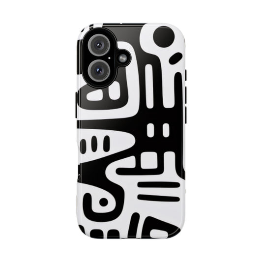 Abstract Black & White Phone Case